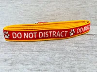 Do Not Distract Dog Ribbon Lead - Alert Lead 2
