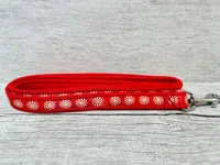 Red Daisy Dog Collar 4