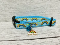 Rainbows & Stars Print Puppy/Small Dog Collar 4