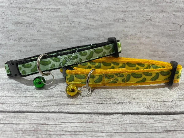 Pickle Inspired Cat Collar - Handmade in the UK