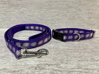Purple Daisy Ribbon Lead 2