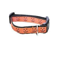 Halloween Pumpkin Face Shapes Puppy & Small Dog Collar 3