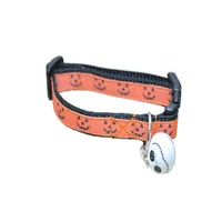 Halloween Pumpkin Face Shapes Puppy & Small Dog Collar 2