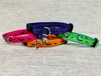 Halloween Bats Puppy & Small Dog Collar 1