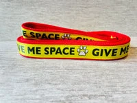 Give Me Space Yellow Ribbon Dog Lead 3