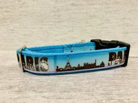 Paris Skyline Dog Collar 2