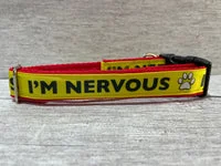 I'm Nervous Alert Dog Collar 1