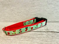 Christmas Stockings Themed Dog Collar 3