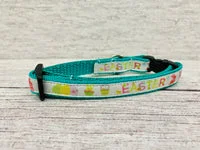 Easter Basket Bunnies & Chicks Cat Collar 3