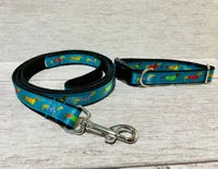 Teal Dachshund Jumper Ribbon Lead 2