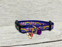 Rainbow & Stars Print Cat Collar 5