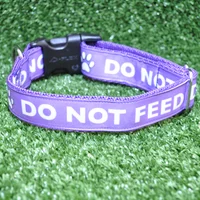 Do Not Feed Alert Dog Collar 5
