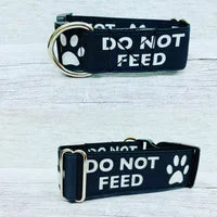 Do Not Feed Alert Dog Collar 1
