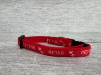 Personalised Custom Name Retro Font Puppy/Small Dog Collar 2