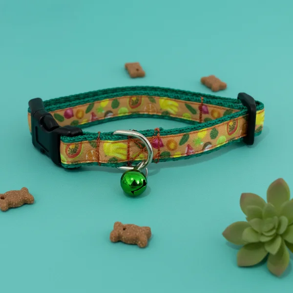 Tropical Fruits Cat Collar