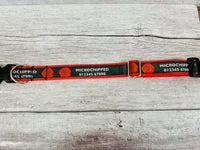 Black Poppies Personalised Dog Collar - Custom Print 3