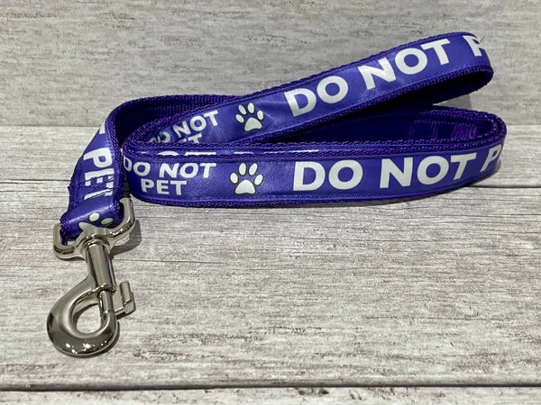 Solid Colour Do Not Pet Alert Dog Lead