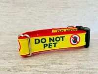 Do Not Pet with Stop Hand- Alert Dog Collar 3