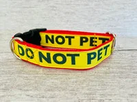 Do Not Pet with Stop Hand- Alert Dog Collar 2