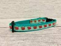 Roses Floral Flower Cat Collar 6