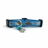 Sea Turtle Cat Collar with Bell & Charm 3