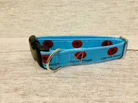 Blue Poppies Lest We Forget Dog Collar 3
