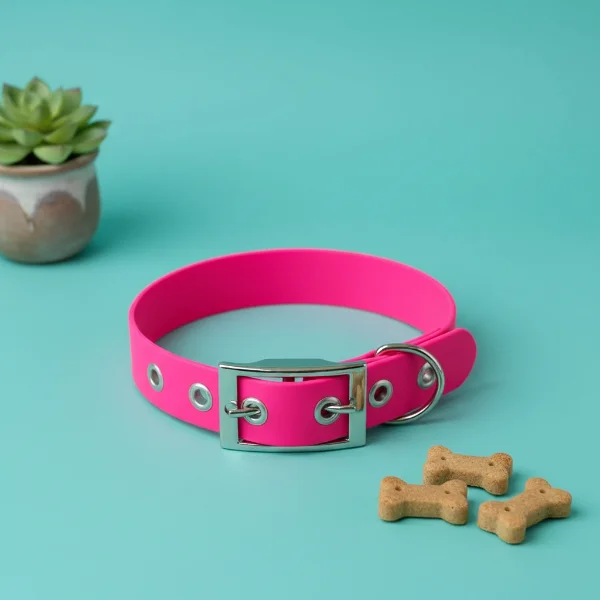 Hot Pink Biothane Waterproof Dog Collar