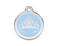 Personalised Red Dingo Enamel Crown Pet ID Tag 9