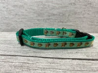 Squirrel & Acorn Inspired Cat Collar - Handmade in the UK 3