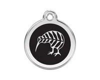 Personalised Red Dingo Kiwi Enamel Pet ID Tag 1