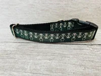 Skeletons Black Halloween Dog Collar 3