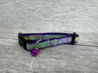 Iridescent Swirls Cat Collar 1