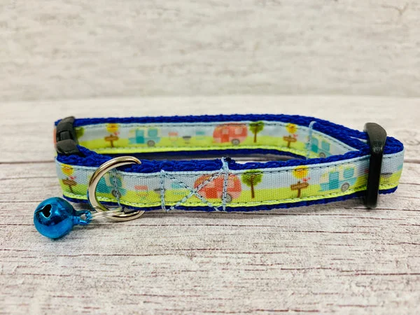 Caravan Holiday Camping Cat Collar