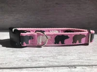 Bears Dog Collar - Polar Bear, Grizzly & Black Bear Pattern 2