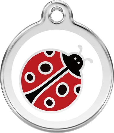Personalised Enamel Ladybug Pet ID Tag