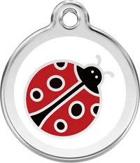 Personalised Enamel Ladybug Pet ID Tag 1