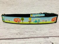 Handmade Caravan Holiday Camping Dog Collar 6
