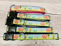 Handmade Caravan Holiday Camping Dog Collar 7