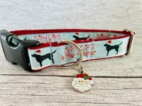 Labrador Santa's Little Helper Christmas Themed Dog Collar 6