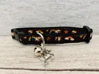 Unicorns, Rainbows & Stars Ribbon Puppy/Small Dog Collar 6