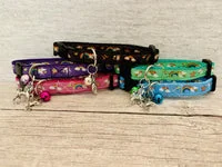 Unicorns, Rainbows & Stars Ribbon Puppy/Small Dog Collar 1