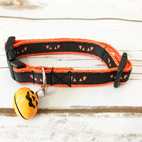 Halloween Cats Eyes Black Cat Collar