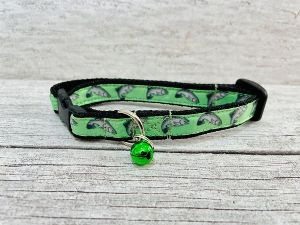 Handmade Salmon Fish Cat Collar | Made in the UK