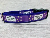 Personalised Daisy Dog Collar - Custom Print, Handmade in the UK 2