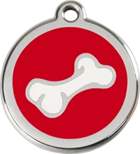 Red Dingo Enamel Bone 2 Personalised Pet ID Tag 9