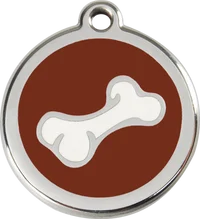 Red Dingo Enamel Bone 2 Personalised Pet ID Tag 2
