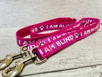 I Am Blind Alert Dog Lead 1