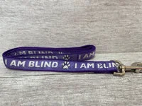 I Am Blind Alert Dog Lead 11
