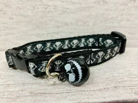 Halloween Skeleton Puppy & Small Dog Collar - Handmade in the UK 1