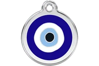 Red Dingo Enamel Evil Eye Personalised Pet ID Tag 1